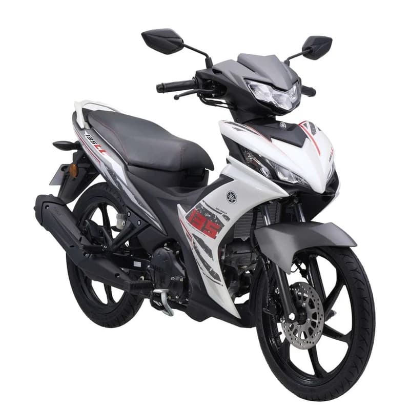 Moto Semi-Automatique Yamaha 135 LC Blanc & Gris