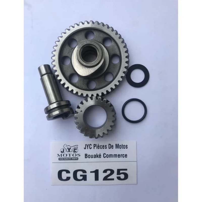 Kit Arbre à Cames et Pignon Moteur CG125 JYC
